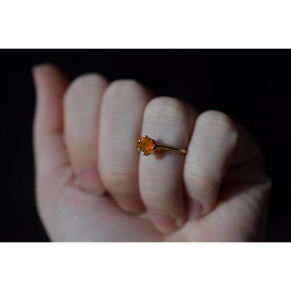 Size 5 14k Gold Opal Ring, Raw Opal Engagement Ring, Solid Gold Engageme… - Picture 5 of 8